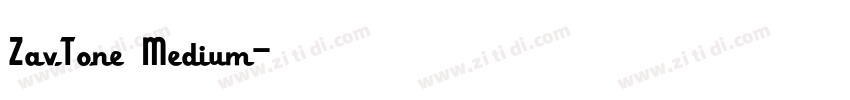 ZavTone Medium字体转换